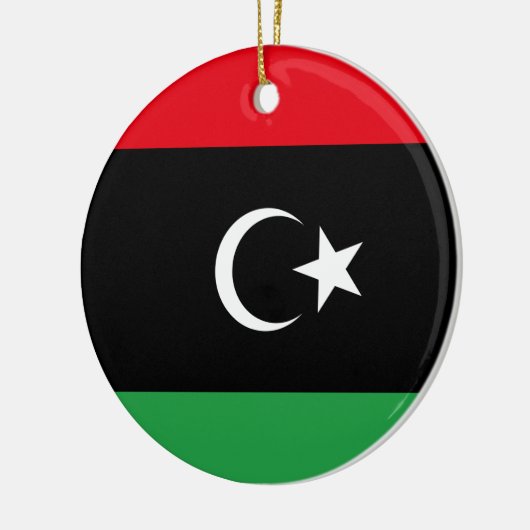 Vlag van Libië Keramisch Ornament (Links)