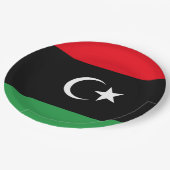 Vlag van Libië Papieren Bordje (Gekanteld)