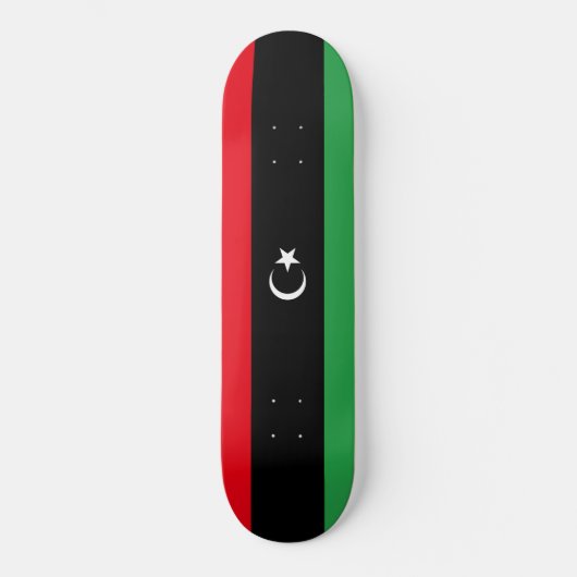 Vlag van Libië Persoonlijk Skateboard (Voorkant)