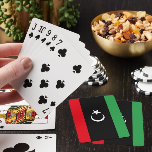 Vlag van Libië Pokerkaarten (Insitu)