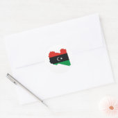 vlag van libië ronde sticker (Envelop)