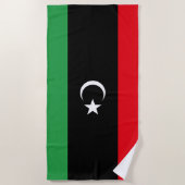 Vlag van Libië Strandlaken (Voorkant)