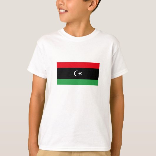 Vlag van Libië T-shirt (Voorkant)