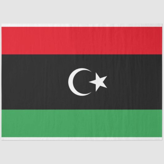 Vlag van Libië Tissuepapier (Voorkant)
