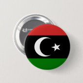 Vlag van Libië voor 1977 Ronde Button 5,7 Cm (Voorkant /achterkant)