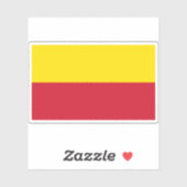 Vlag van Liechtenstein (1719-1852) Sticker (Vel)