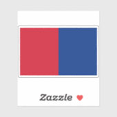 Vlag van Liechtenstein (1852-1921) Sticker (Vel)