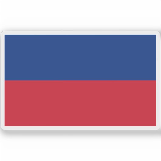 Vlag van Liechtenstein (1921-1937) Sticker (Voorkant)