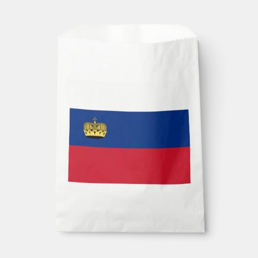 Vlag van Liechtenstein Bedankzakje (Voorkant)