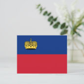 Vlag van Liechtenstein Briefkaart (Staand voorkant)