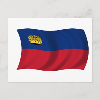 Vlag van Liechtenstein Briefkaart