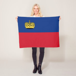 Vlag van Liechtenstein Fleece Deken