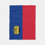 Vlag van Liechtenstein Fleece Deken (Voorkant)