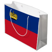 Vlag van Liechtenstein Groot Cadeauzakje (Achterkant Gekanteld)