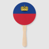 Vlag van Liechtenstein Handwaaier (Achterkant)
