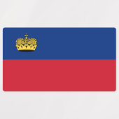 Vlag van Liechtenstein Labels (Design 1)