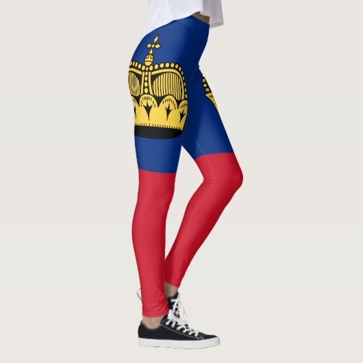 Vlag van Liechtenstein Leggings (Rechts)