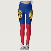 Vlag van Liechtenstein Leggings (Voorkant)