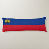 Vlag van Liechtenstein Lichaamskussen (Achterkant)