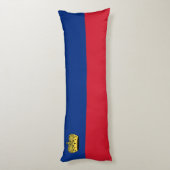 Vlag van Liechtenstein Lichaamskussen (Achterkant (Verticaal))