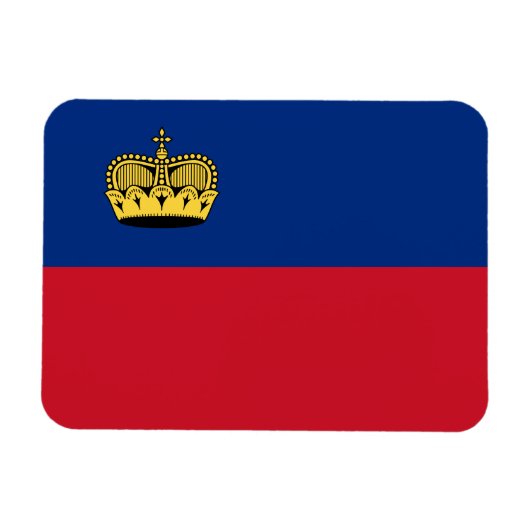 Vlag van Liechtenstein Magneet (Horizontaal)