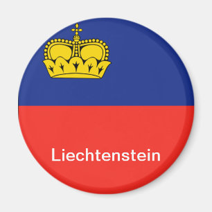 Vlag van Liechtenstein Magneet