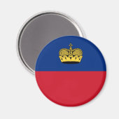 Vlag van Liechtenstein Magneet (Voorkant / Achterkant)