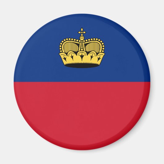Vlag van Liechtenstein Magneet (Voorkant)