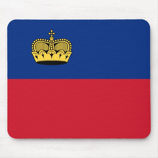 Vlag van Liechtenstein Muismat (Voorkant)
