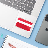 Vlag van Liechtenstein (onbekend-1719) #2 Sticker (Laptop met iPhone)