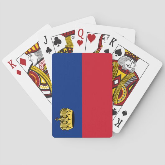 Vlag van Liechtenstein Pokerkaarten (Achterkant)