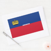 Vlag van Liechtenstein Rechthoekige Sticker (Envelop)