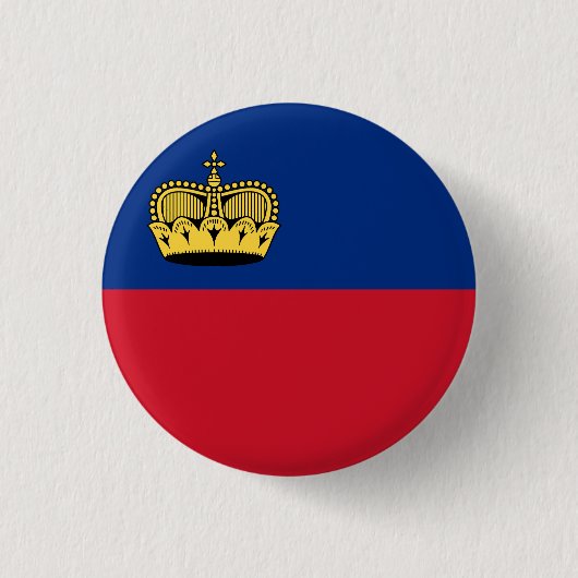 Vlag van Liechtenstein Ronde Button 3,2 Cm (Voorkant)