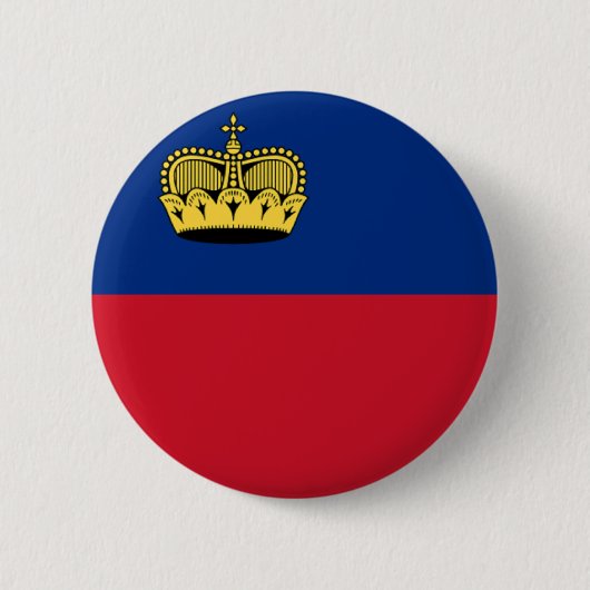 Vlag van Liechtenstein Ronde Button 5,7 Cm (Voorkant)