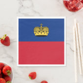 Vlag van Liechtenstein Servet (Insitu)