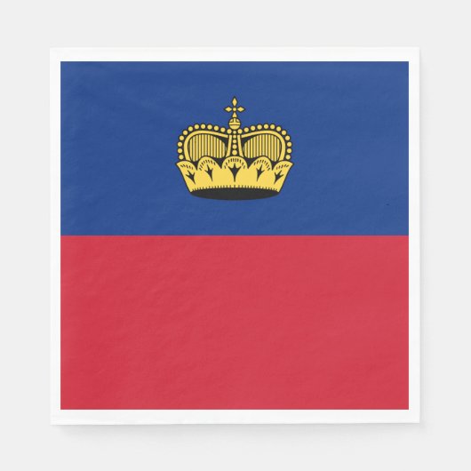 Vlag van Liechtenstein Servet (Voorkant)