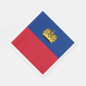 Vlag van Liechtenstein Servet (Hoek)