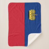 Vlag van Liechtenstein Sherpa Deken (Voorkant)