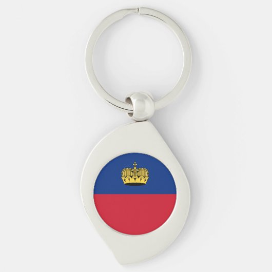 Vlag van Liechtenstein Sleutelhanger (Voorkant)