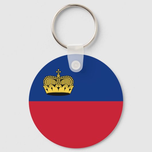 Vlag van Liechtenstein Sleutelhanger (Voorkant)