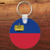 Vlag van Liechtenstein Sleutelhanger (Voorkant)