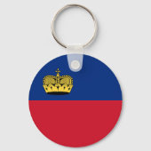 Vlag van Liechtenstein Sleutelhanger (Achterkant)
