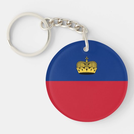 Vlag van Liechtenstein Sleutelhanger (Voorkant)