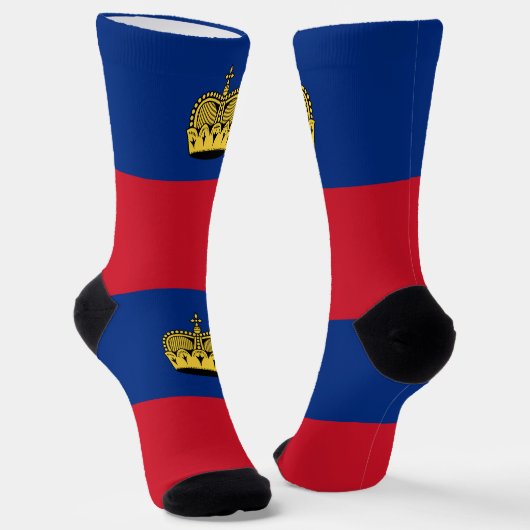 Vlag van Liechtenstein Sokken (Gebogen)