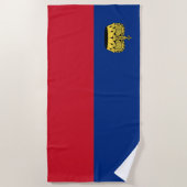 Vlag van Liechtenstein Strandlaken (Voorkant)