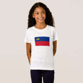 Vlag van Liechtenstein T-shirt (Voorkant volledig)