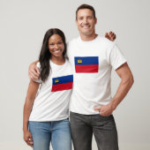 Vlag van Liechtenstein T-Shirt (Unisex)