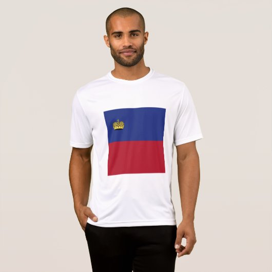 Vlag van Liechtenstein T-shirt (Voorkant volledig)