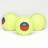 Vlag van Liechtenstein Tennisballen (Multi)