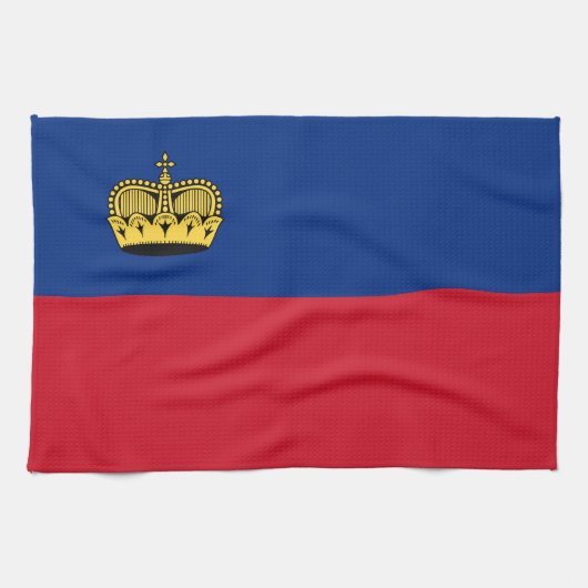 Vlag van Liechtenstein Theedoek (Horizontaal)